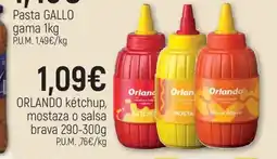 CoMarket ORLANDO kétchup, mostaza o salsa brava oferta