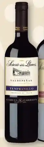 CoMarket SEÑORÍO DE LOS LLANOS Vino tinto tempranillo oferta