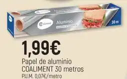 CoMarket COALIMENT Papel de aluminio oferta