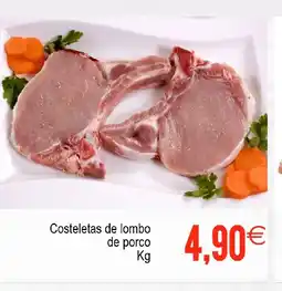 Supermercados Aquí Costeletas de lombo de porco oferta