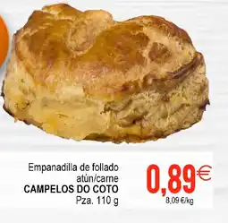 Supermercados Aquí CAMPELOS DO COTO Empanadilla de follado atún/carne oferta