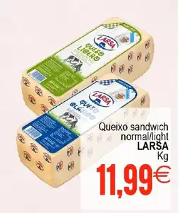 Supermercados Aquí LARŠA Queixo sandwich normal/light oferta