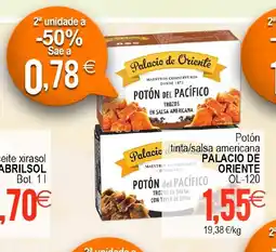 Supermercados Aquí PALACIO DE ORIENTE Potón tinta/salsa americana oferta