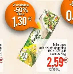 Supermercados Aquí BONDUELLE Millo doce sen azucre engadido oferta