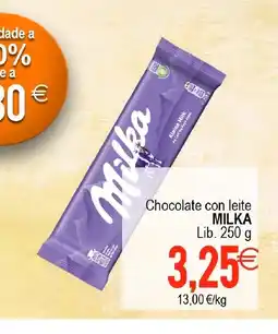 Supermercados Aquí MILKA Chocolate con leite oferta