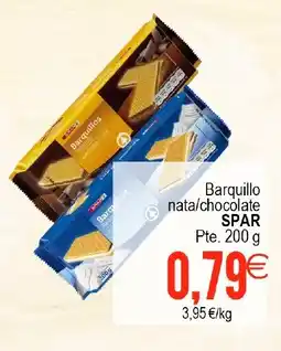 Supermercados Aquí SPAR Barquillo nata/chocolate oferta