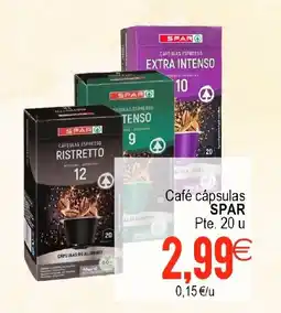 Supermercados Aquí SPAR Café cápsulas oferta