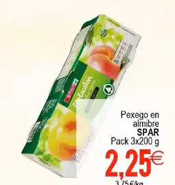 Supermercados Aquí SPAR Pexego en almibre oferta