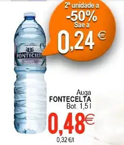 Supermercados Aquí FONTECELTA Auga oferta