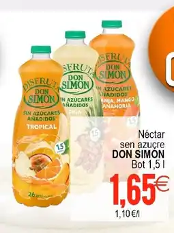 Supermercados Aquí DON SIMON Néctar sen azucre oferta