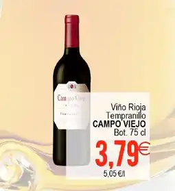 Supermercados Aquí CAMPO VIEJO Viño Rioja Tempranillo oferta