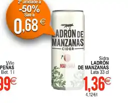 Supermercados Aquí LADRÓN DE MANZANAS Sidra oferta