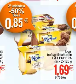 Supermercados Aquí LA LECHERA iogur trufa/galleta/turrón oferta
