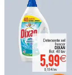 Supermercados Aquí DIXAN Deterxente xel frescor oferta