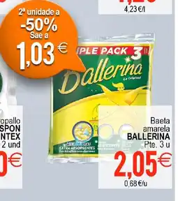 Supermercados Aquí BALERINA Baeta amarela oferta