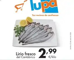 Supermercados Lupa Lirio fresco oferta