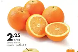 Supermercados Lupa Naranja de mesa, categoría 1º, calibre 3-4 oferta