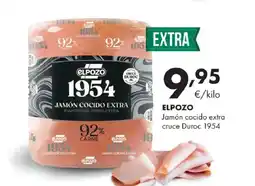 Supermercados Lupa ELPOZO Jamón cocido extra cruce Duroc 1954 oferta