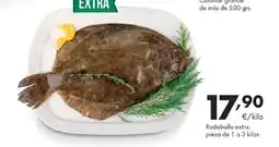 Supermercados Lupa Rodaballo extra pieza de 1 a 3 kilos oferta