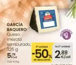 Aliprox GARCÍA BAQUERO Queso mezcla semicurado oferta
