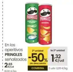 Aliprox PRINGLES En los aperitivos oferta