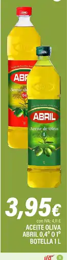 Cash Ifa Aceite oliva abril 0,4° 0 1º botella oferta