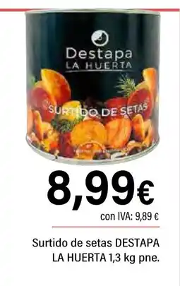 Cash Ifa DESTAPA LA HUERTA Surtido de setas oferta