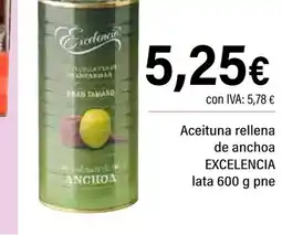 Cash Ifa ECELENCIA Aceituna rellena de anchoa oferta