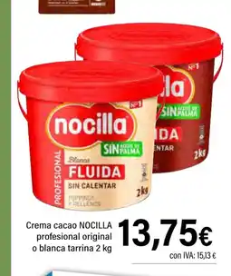 Cash Ifa NOCILLA Crema cacao profesional original o blanca tarrina oferta
