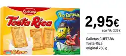 Cash Ifa CUÉTARA Galletas Tosta-Rica oferta