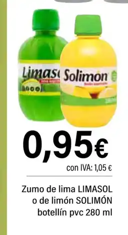 Cash Ifa LIMASOL, SOLIMÓN Zumo de lima o de limón oferta