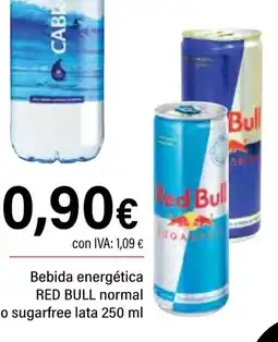 Cash Ifa RED BULL Bebida energética normal o sugarfree lata oferta