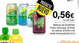 Cash Ifa NESTEA Refresco de té Frutos rojos Açai, al limón sin azúcar, al limón o té verde maracuyá lata oferta