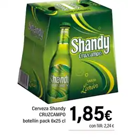 Cash Ifa SHANDY CRUZCAMPO Cerveza oferta