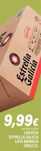 Cash Ifa ESTRELLA GALICIA Cerveza lata bandeja oferta