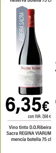 Cash Ifa REGINA VIARUM Vino tinto D.O.Ribeira Sacra mencía botella oferta