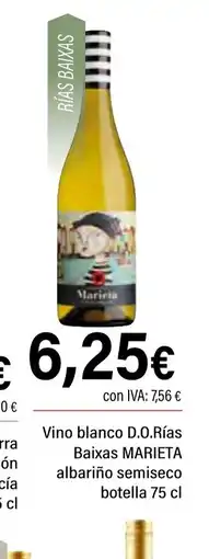 Cash Ifa MARIETA Vino blanco D.O.Rías Baixas albariño semiseco botella oferta