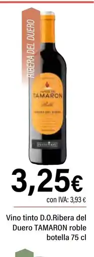 Cash Ifa TAMARON Vino tinto D.O.Ribera del Duero roble botella oferta