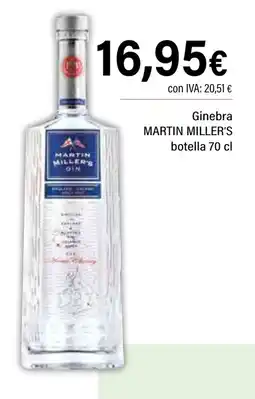 Cash Ifa MARTIN MILLER'S Ginebra botella oferta