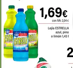 Cash Ifa ESTRELLA Lejía azul, pino o limón oferta