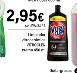 Cash Ifa VITROCLEN Limpiador vitrocerámica crema oferta