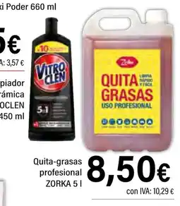 Cash Ifa ZORKA Quita-grasas profesional oferta