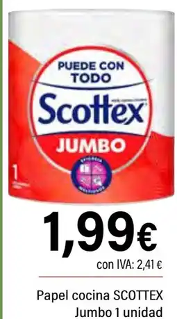 Cash Ifa SCOTTEX Papel cocina Jumbo 1 unidad oferta