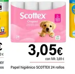 Cash Ifa SCOTTEX Papel higiénico 24 rollos oferta