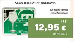 Cash Ifa SYRAH HOSTELVIA Caja 6 copas oferta