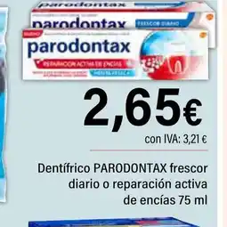 Cash Ifa PARODONTAX Dentifrico frescor diario o reparación activa de encías oferta