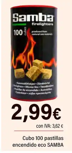 Cash Ifa SAMBA Cubo 100 pastillas encendido eco oferta