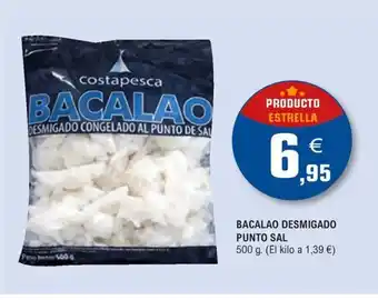 Bacalao desmigado punto sal