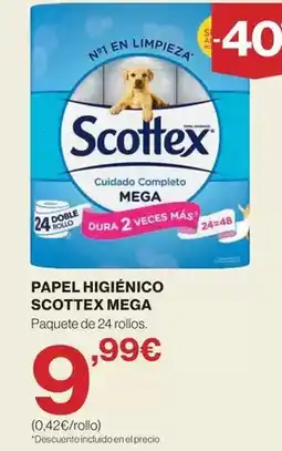 El Corte Inglés Scottex - papel higiénico mega oferta