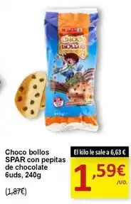SPAR Spar - choco bollos con pepitas de chocolate oferta